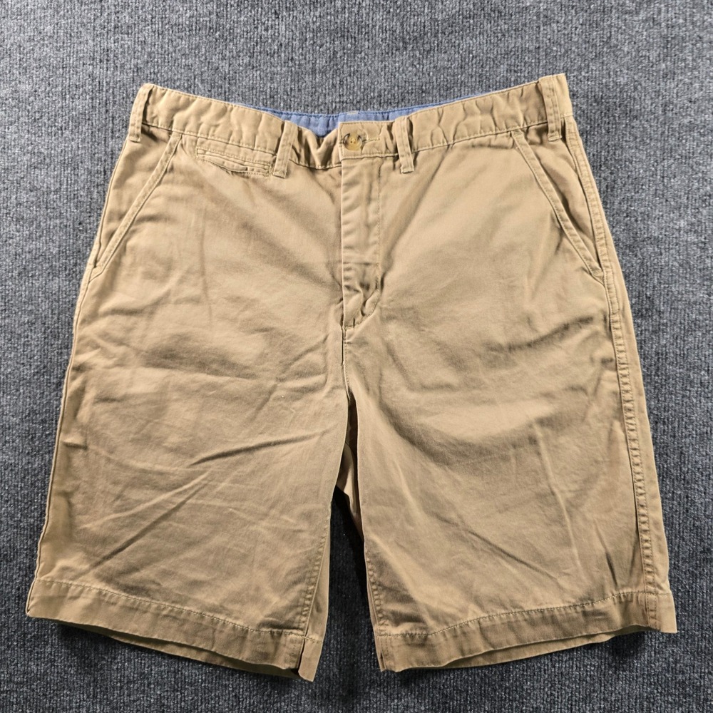Polo Ralph Lauren Relaxed Fit Chino Shorts Tan Khaki Mens 32 Cotton Pony Logo